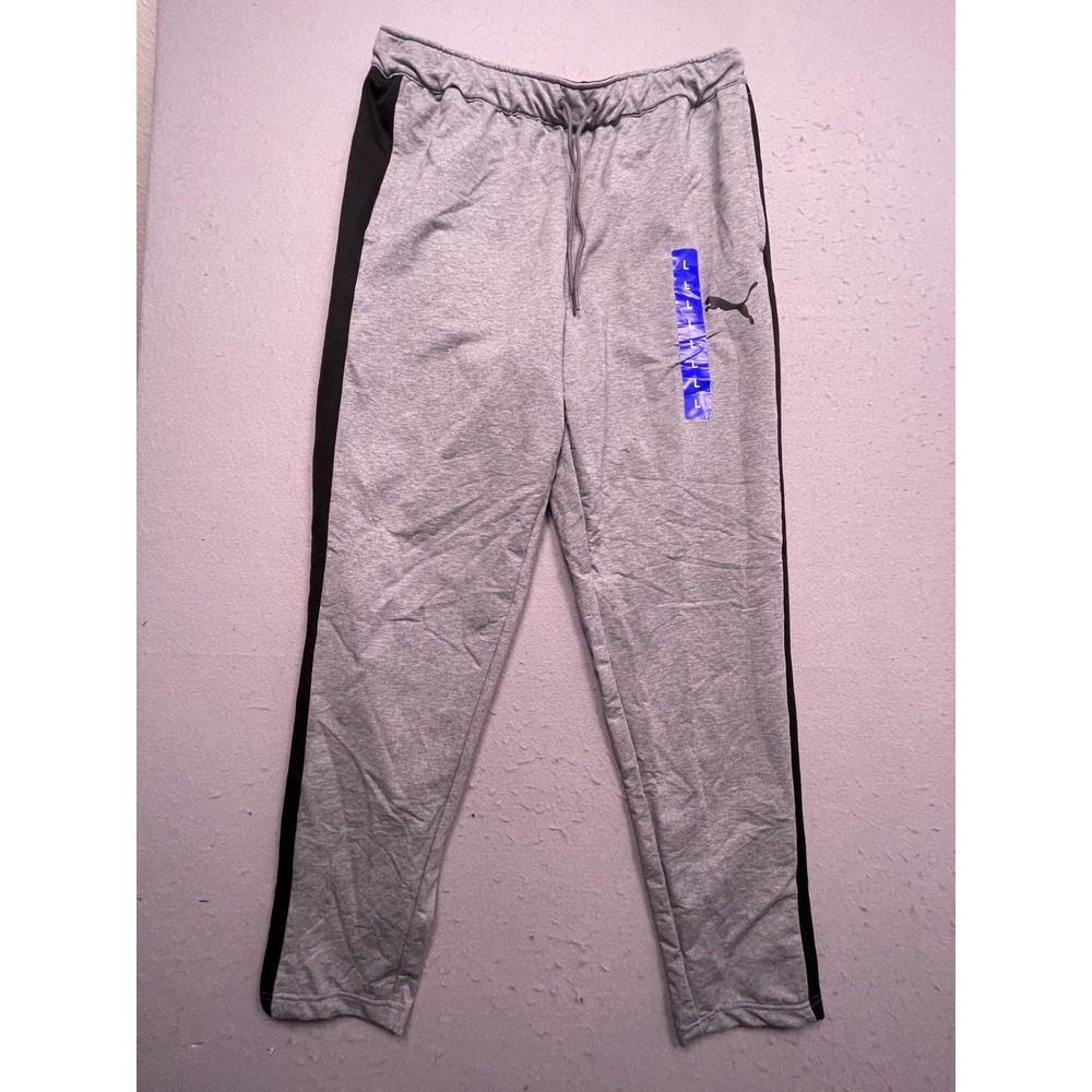 Puma Training Pant Jersey Gray Black Large Mens